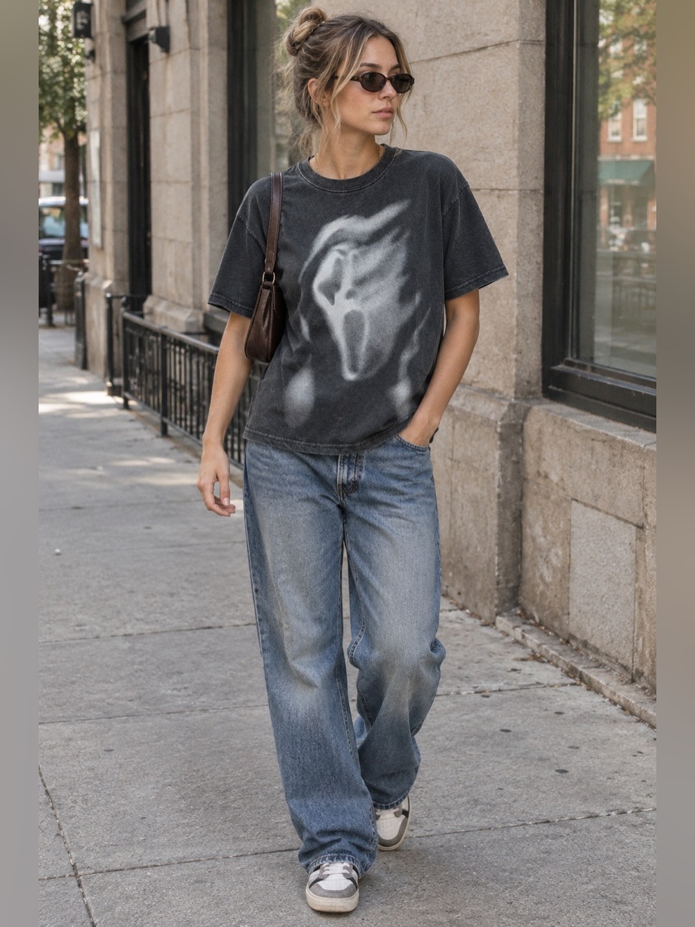 Unbranded short sleeve “scary movie” relaxed fit unisex size medium